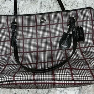 Large Plaid Coach Bag